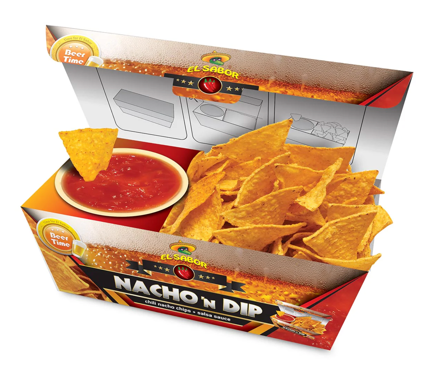 Nacho ´n Dip Chips & Salsa Soße 175g