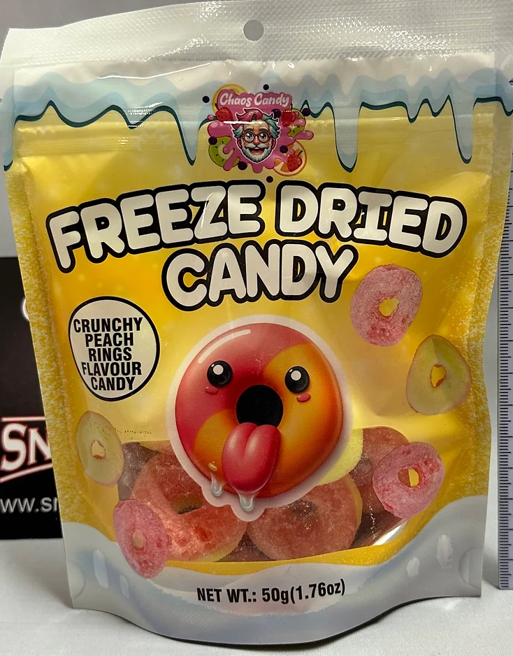 Freeze Dried Candy - Pfirsichringe 50g