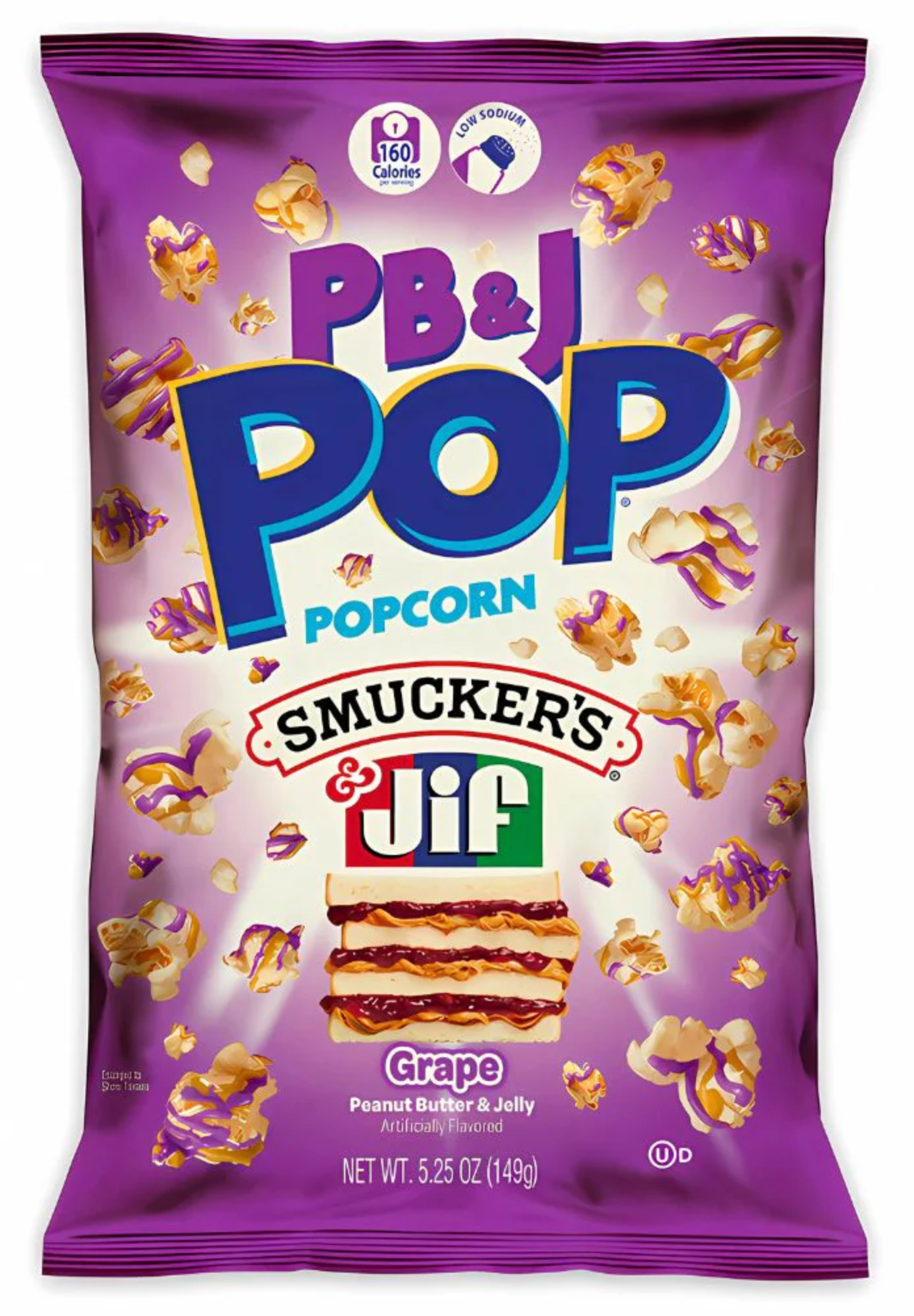 Popcorn Smucker's & Jif Erdnuss (Butter und Traubengelee) – USA 149 g