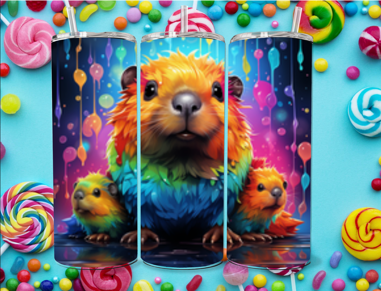 Kinder Tumbler Schraubdeckel Capybara 2 Babys