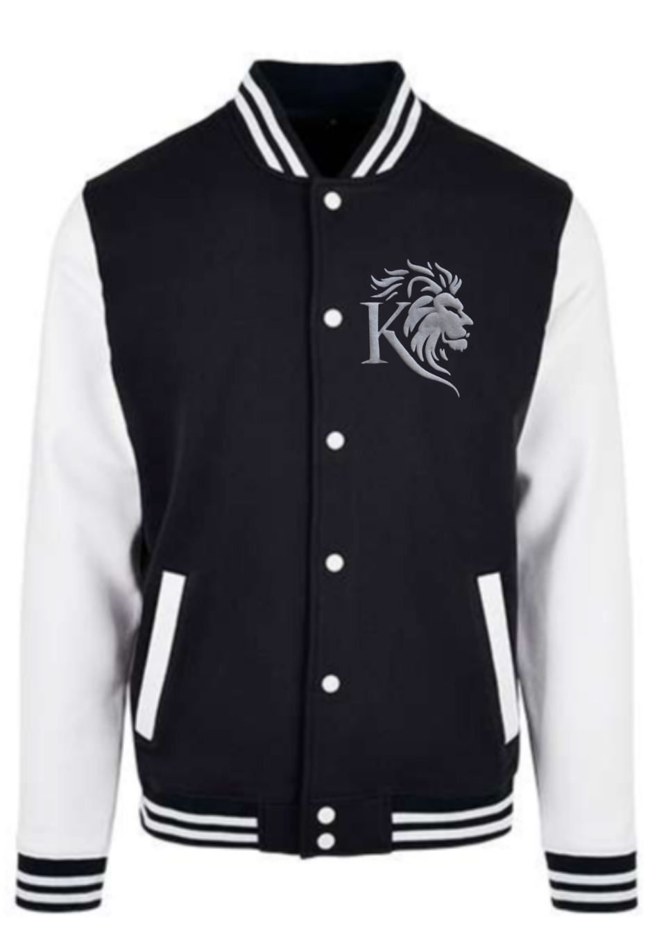 College Jacket Black/White Design by Mrs & Mr Kitan