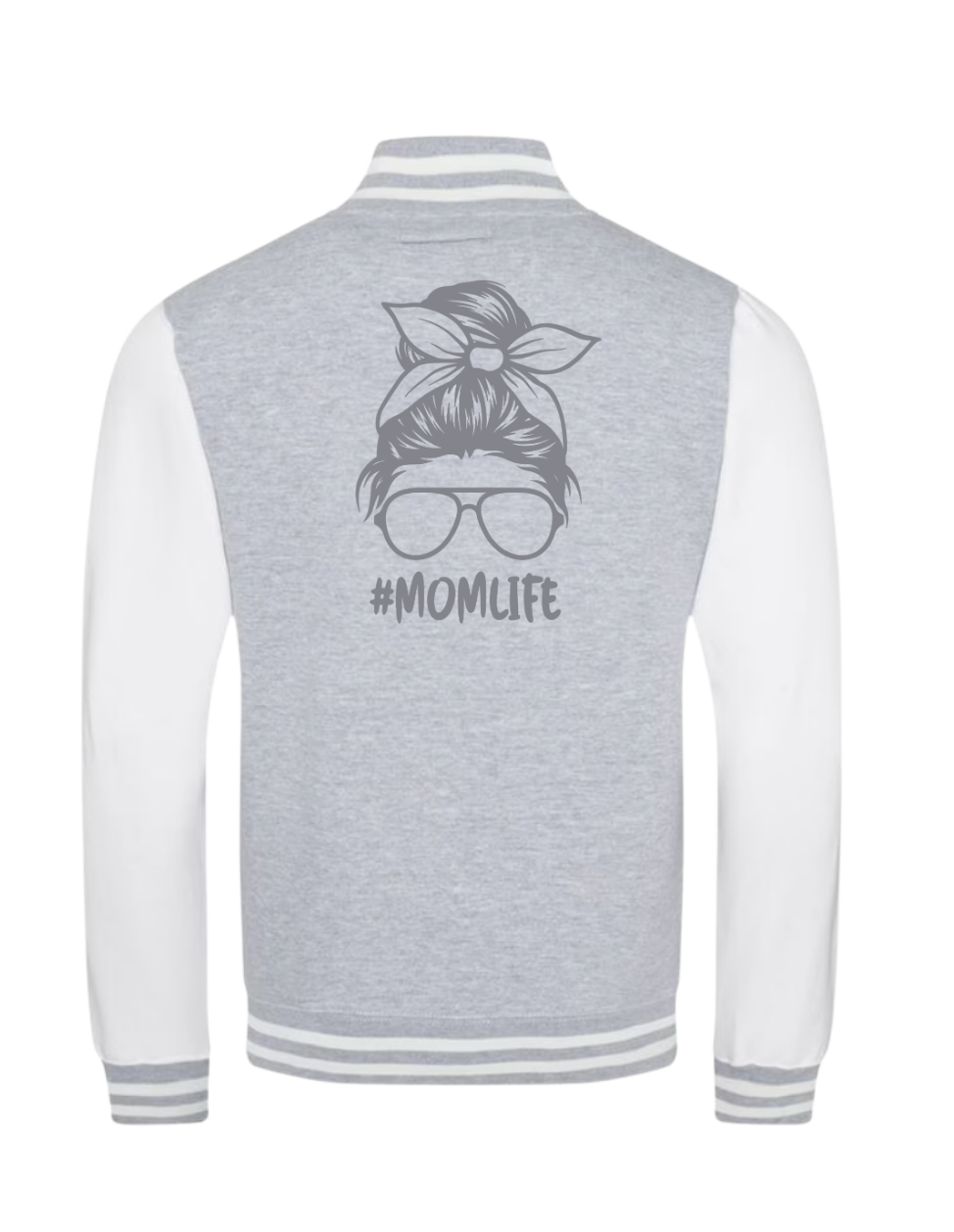 College Jacket Grey/White Design by Mrs & Mr Kitan