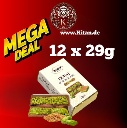 12 x 29g DUBAI Schokolade 345g!!!!