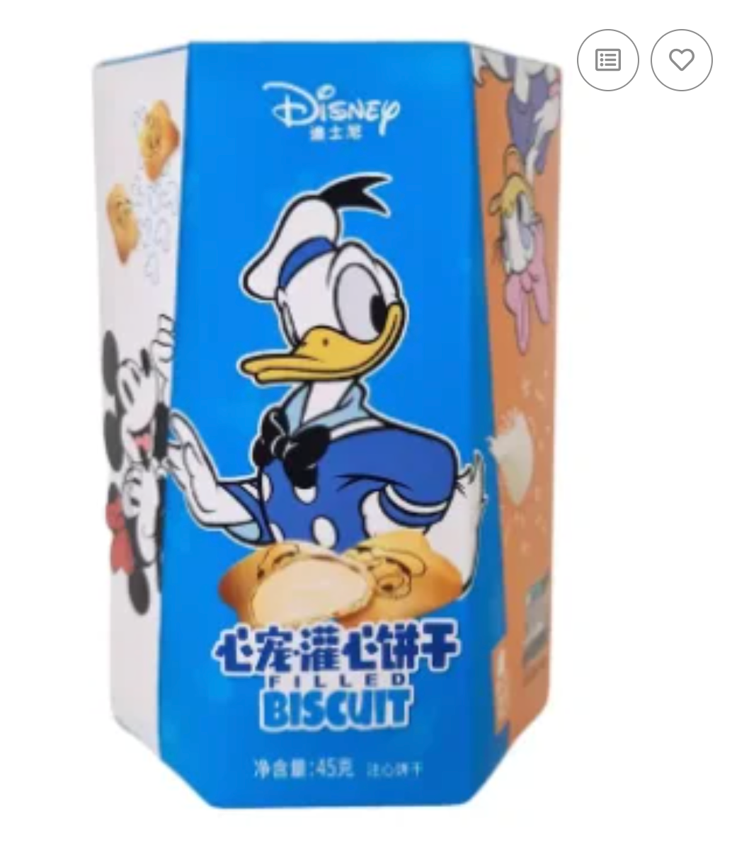 Disney Filled Biscuit Creamy Asia 45g